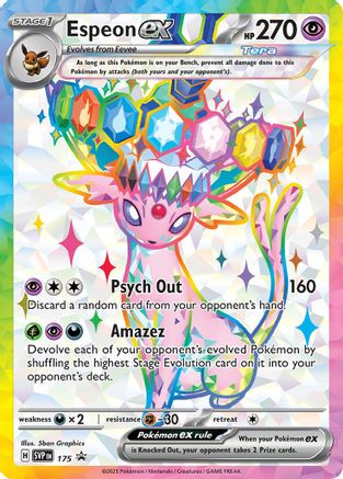 Espeon ex - 175 SVP - SV Scarlet  Violet Promo Cards Holofoil