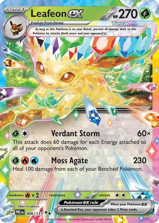 Leafeon ex - 006/131 6 - SV Prismatic Evolutions Holofoil (LP)