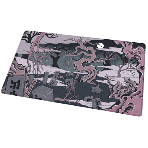 Arcane Fortress Playmat: Ukiyo-e Collection - Marsh of the Unspoken 24" x 14" (Stitched Edge)