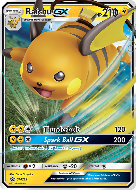 Raichu-GX SM213/248 - SM Black Star Promos Holofoil (LP)