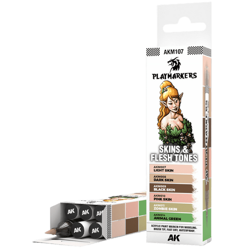 AK-Interactive: Playmarkers Set - Skin & Flesh Tones (6)