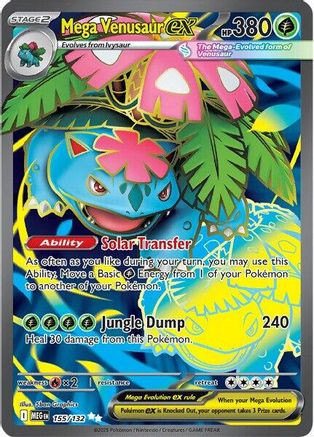 Mega Venusaur ex - 155/132 155 - ME01 Mega Evolution Holofoil (LP)