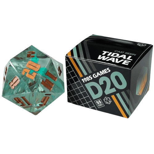 Tidal Wave Sharp Edge 55mm Resin D20 Dice