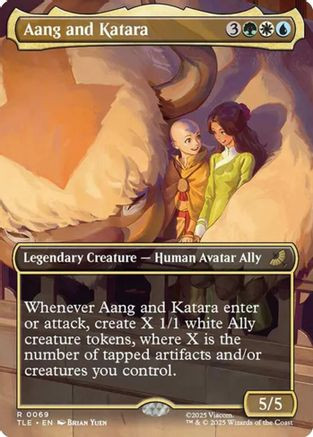 Aang and Katara (Borderless) (TLE-069) - Avatar: The Last Airbender: Eternal-Legal