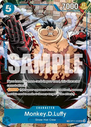 Monkey.D.Luffy - OP11-058 (TR) (OP11-058) Carrying On His Will Foil