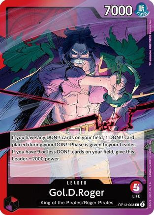 Gol.D.Roger (003) (OP13-003) Carrying On His Will