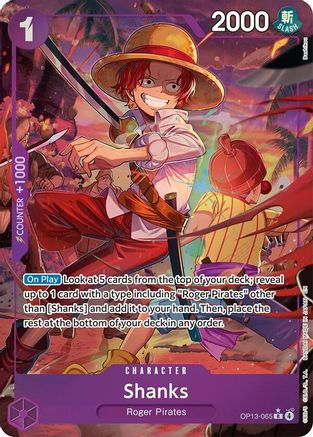 Shanks (065) (Alternate Art) (OP13-065) Carrying On His Will Foil