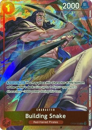 Building Snake (Premium Card Collection -Best Selection Vol. 4-) (OP09-008) One Piece Promotion Cards Foil
