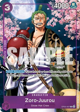 Zoro-Juurou (CS 25-26 Event Pack Finalist Ver.) (OP05-067) One Piece Promotion Cards Foil