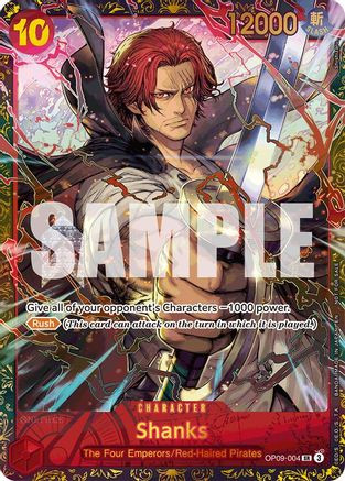 Shanks (Championship 25-26 Offline Regionals Season 2) (OP09-004) One Piece Promotion Cards Foil