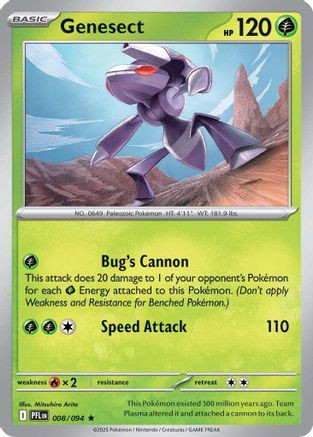 Genesect 8 - ME02 Phantasmal Flames Holofoil