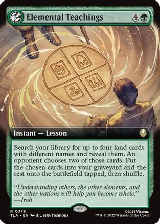 Elemental Teachings (Extended Art) (TLA-378) - Avatar: The Last Airbender Foil