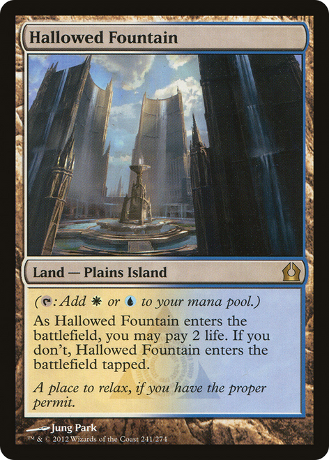 Hallowed Fountain (RTR-241) - Return to Ravnica Foil (LP)
