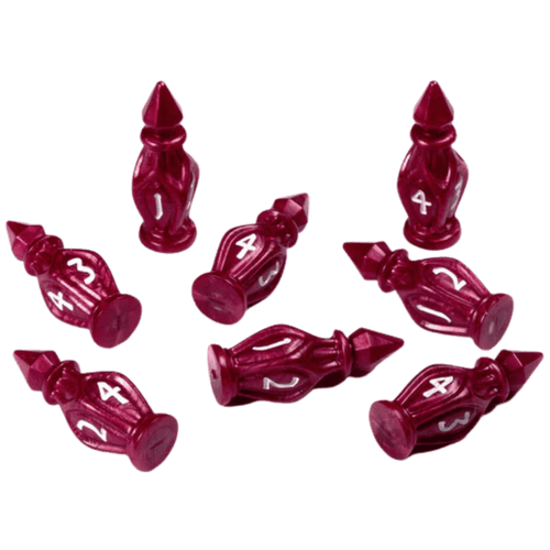 PolyHero Dice: Cleric - D4 Bless Dice in Healing Heart (8)