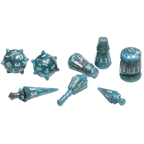 PolyHero Dice: Warrior - Stalwart Storm (8)