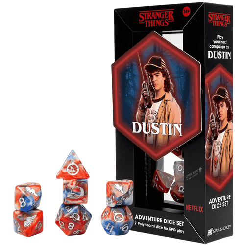 Sirius Dice: Stranger Things - Adventure Dice Set - Dustin
