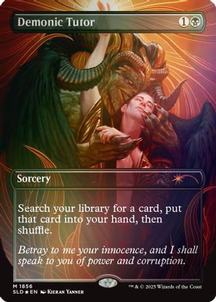 Demonic Tutor (Rainbow Foil) (SLD-1856) - Secret Lair Drop Series Foil