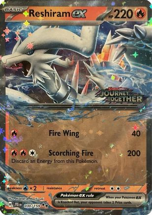 Reshiram ex (Journey Together Stamped) 30 - Miscellaneous Cards  Products Holofoil