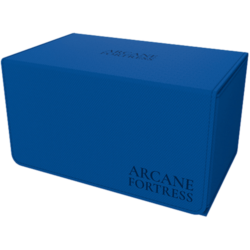 Arcane Fortress Deck Box: Solid Color Blue - Radiant 100+ Deck Vault (Deluxe)