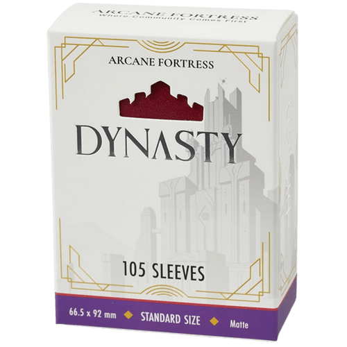 Arcane Fortress Sleeves: Dynasty Collection - Matte, Dark Ruby (105ct)