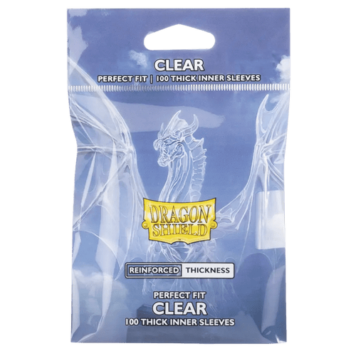 Dragon Shield: Perfect Fit Thick Inner Sleeves - Clear (100ct)