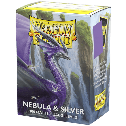 Dragon Shield: Nebula & Silver - Matte Dual Card Sleeves (100ct)