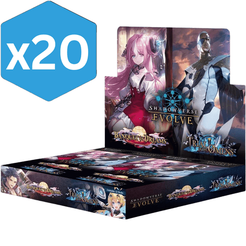 Shadowverse Evolve TCG: Banquet of Dreams & Trial of Omens Combined Set - Booster Box (Sealed Case)