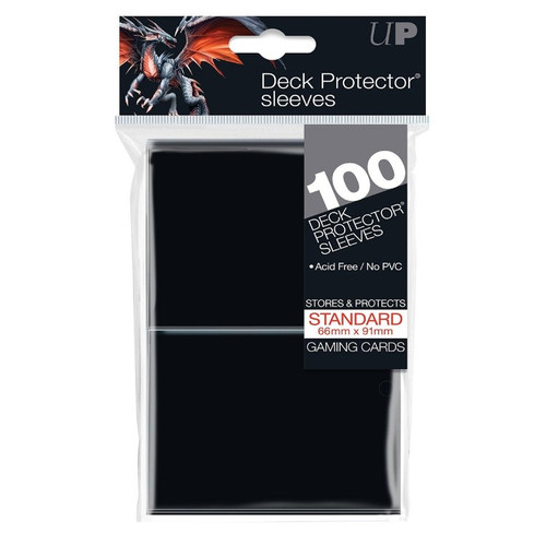Ultra Pro Sleeves: Black - Standard Size PRO-Gloss (100ct)