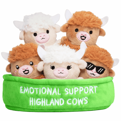 Emotional Support Plushie: Highland Cows
