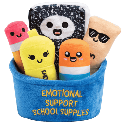 Emotional Support Plushie: School Supplies