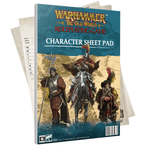 Warhammer The Old World RPG: Character Sheet Pad (PREORDER)