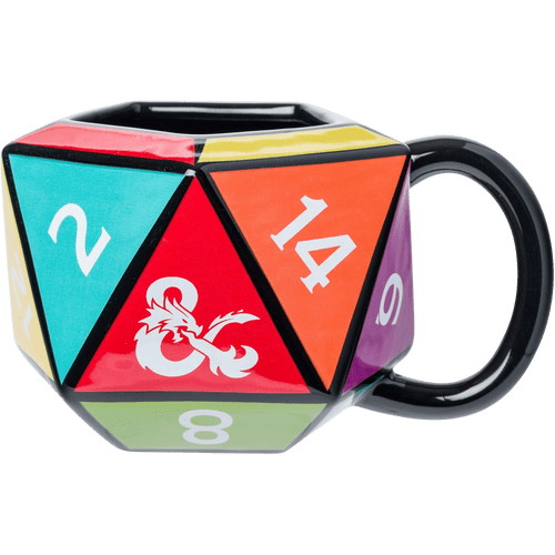 Dungeons & Dragons: D20 Die - Ceramic 3D Sculpted Mug (20oz)