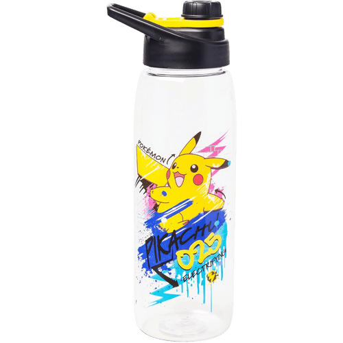 Pokemon: Pikachu - Water Bottle w/Screw-On Flip-Top Lid (28oz)
