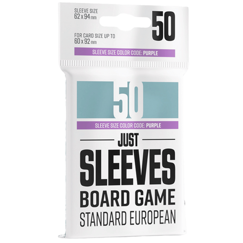Gamegenic Sleeves: Just Sleeves - Board Game Standard European (50)