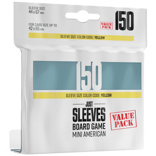 Gamegenic Sleeves: Just Sleeves - Board Game Mini American Value Pack (150)
