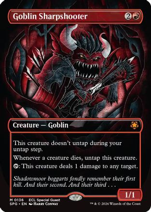 Goblin Sharpshooter (Borderless) (SPG-136) - Special Guests Foil