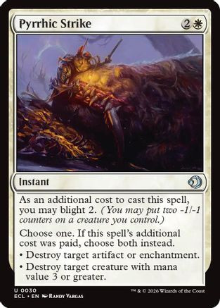 Pyrrhic Strike (ECL-030) - Lorwyn Eclipsed Foil