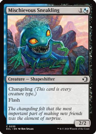 Mischievous Sneakling (ECL-235) - Lorwyn Eclipsed Foil - Game Nerdz