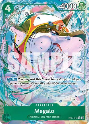 Megalo (Alternate Art) (EB04-018) The Azure Sea's Seven Foil