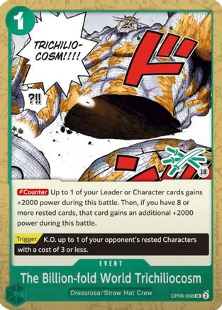 The Billion-fold World Trichiliocosm (Zoro Deck) (OP06-038) Learn Together Deck Set