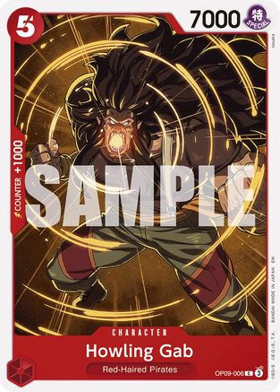 Howling Gab (Reprint) (OP09-006) Starter Deck 23: RED Shanks