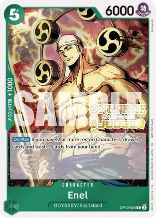 Enel (Judge Pack Vol. 6) (OP10-025) One Piece Promotion Cards Foil