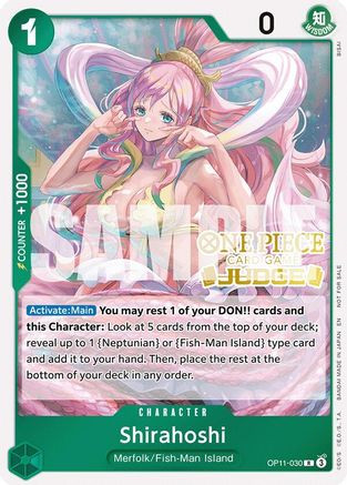 Shirahoshi (Judge Pack Vol. 7) (OP11-030) One Piece Promotion Cards Foil