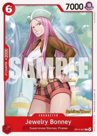 Jewelry Bonney (OP14-007) The Azure Sea's Seven Release Event Cards