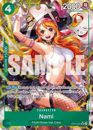 Nami (Alternate Art) (OP14-031) The Azure Sea's Seven Foil