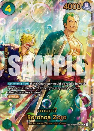 Roronoa Zoro - PRB02-006 (SP) (Alternate Art) (PRB02-006) The