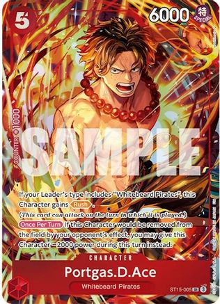 Portgas.D.Ace (Illustration Box Vol.5) (ST15-005) One Piece