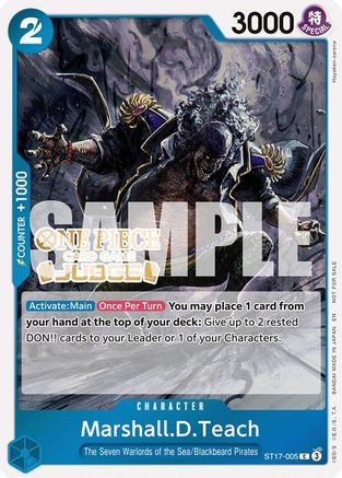 Marshall.D.Teach (Judge Pack Vol. 7) (ST17-005) One Piece Promotion Cards Foil