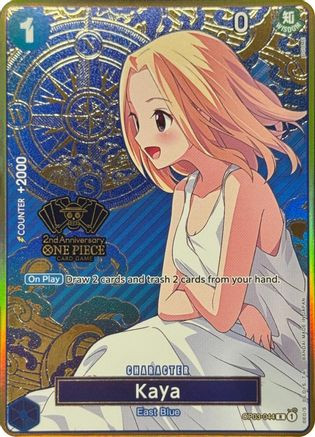 Kaya (One Piece Japanese Version 2nd Anniversary Set) (OP03-044) One Piece Promotion Cards Foil