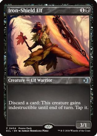 Iron-Shield Elf (PPECL-404) - Promo Pack: Lorwyn Eclipsed Foil
